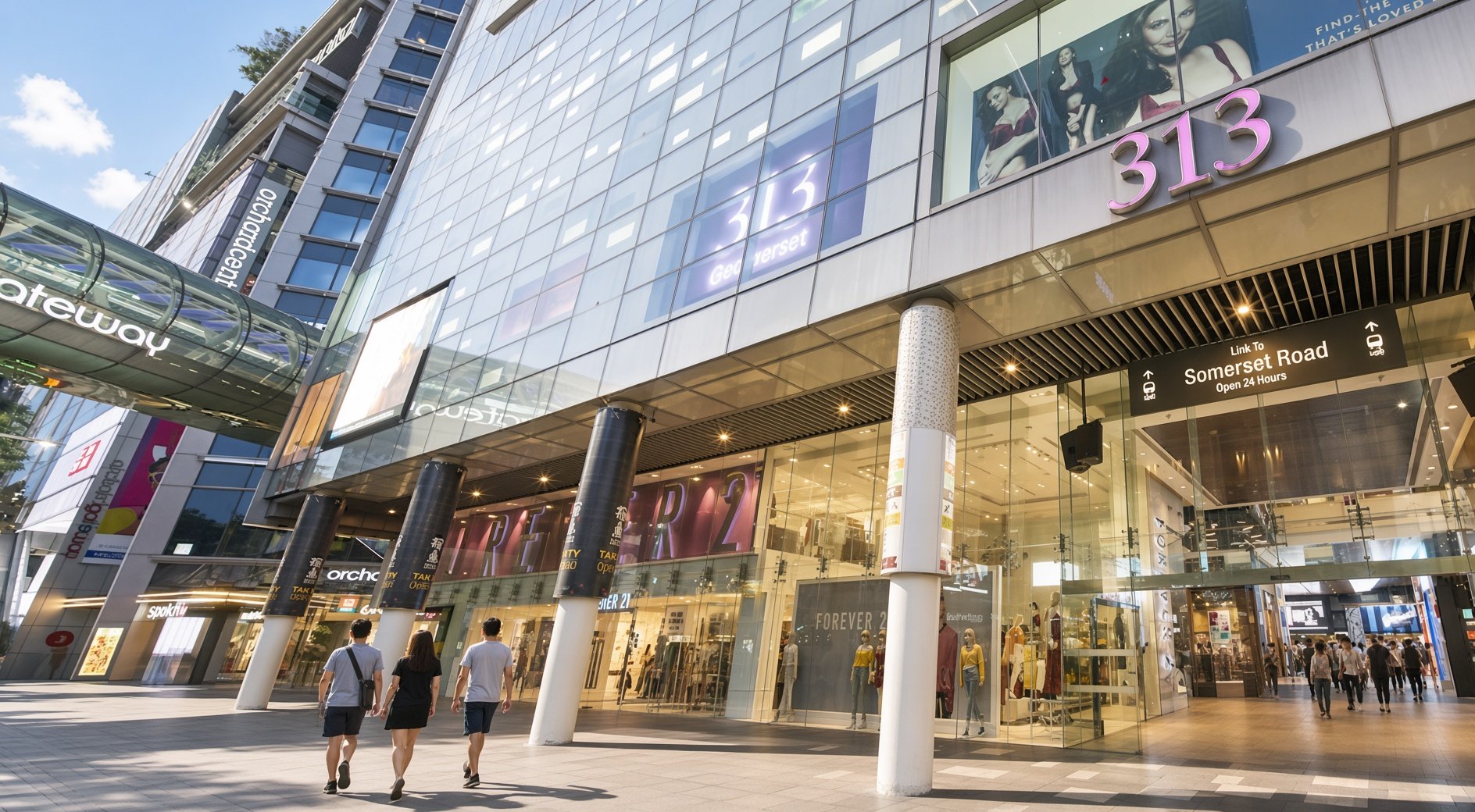 313@somerset shopping mall along Orchard Road in Singapore.
