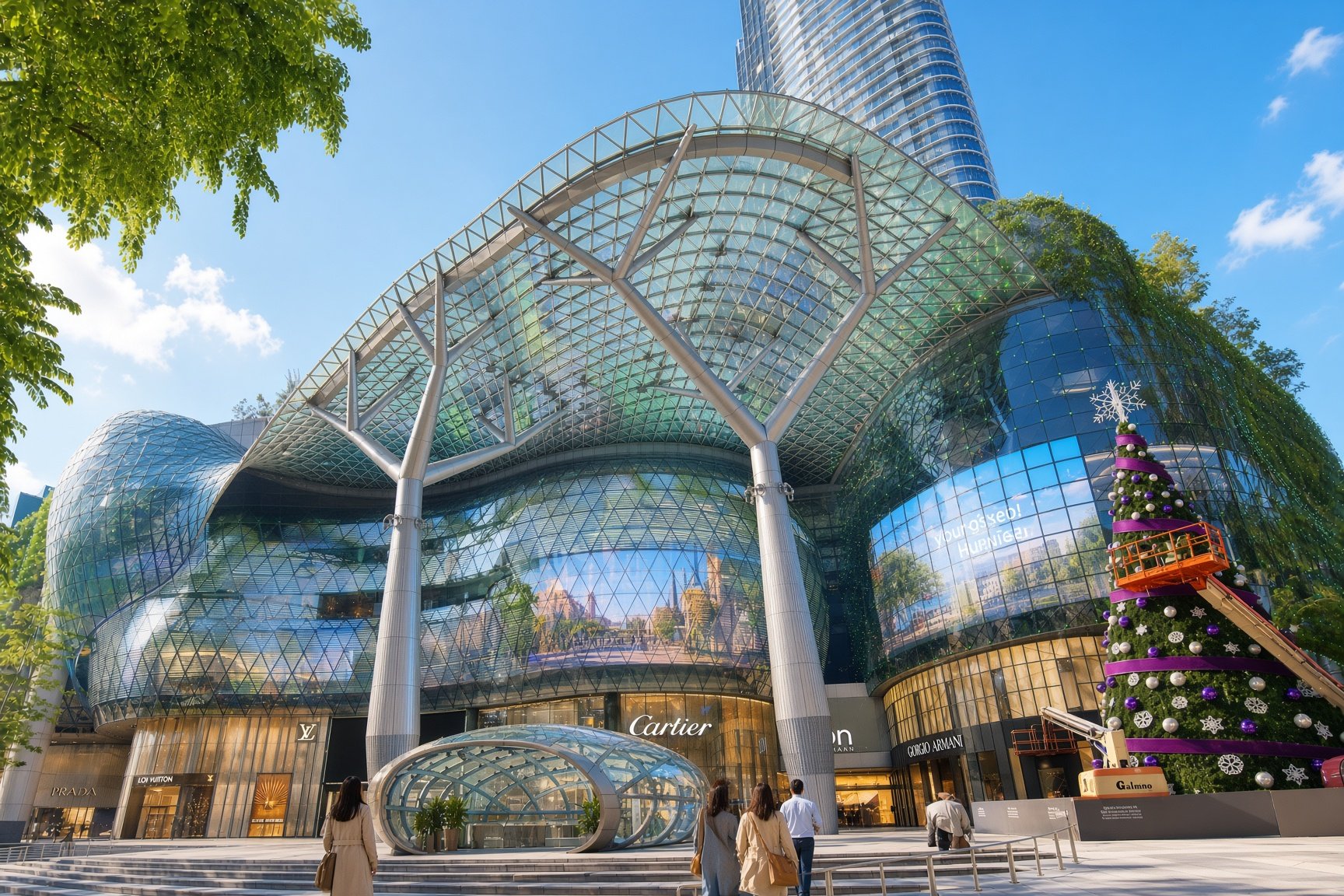 ION Orchard shopping mall along Orchard Road in Singapore.